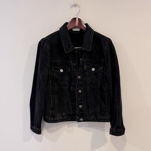Love Bonito - Dark Grey Black Denim Jacket - Size 6 Women’s